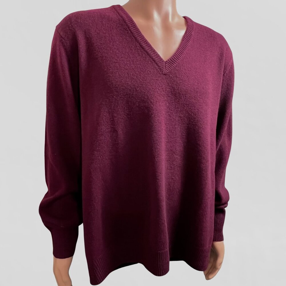 100% Cashmere V-Neck Sweater Quality Shephe Brand NEW